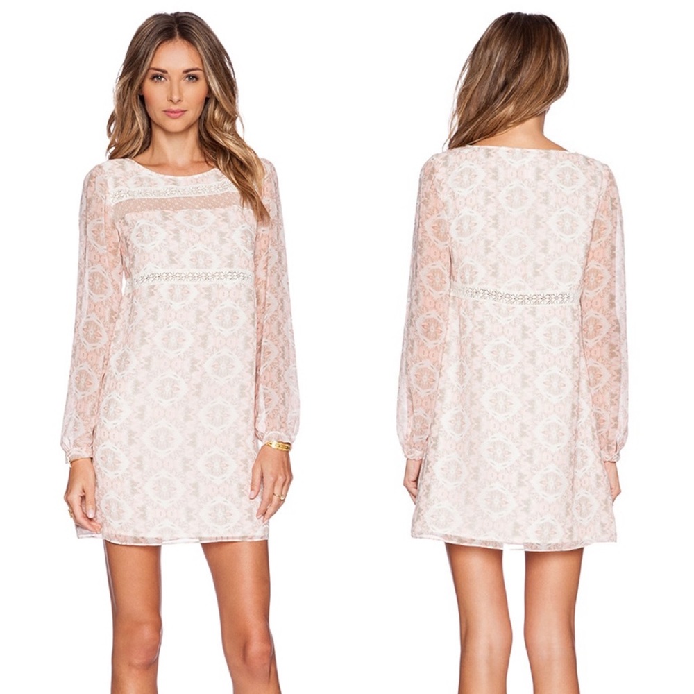 BCBGENERATION REVOLVE Woven City Dress in Lena Combo Sz XS